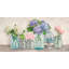 Flowers In Mason Jars by Jenny Thomlinson - Wrapped Canvas Painting-78921475