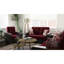 Convertible Armchair In Burgundy With Storage - For Space Efficiency Upholstered Armchair, Microfiber Practical Stylish Home Addition