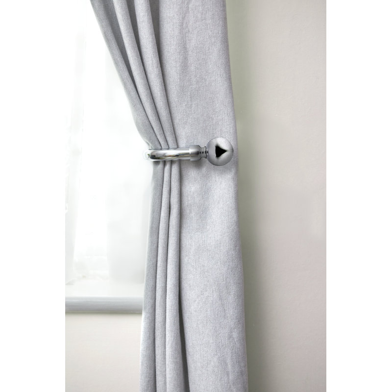 Abe 20cm Curtain Holdback, Chrome