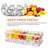 Chilled Condiment Server Clear ICY Condiment Tray Ice Party Serving Bar With Lid Garnish Holder On Ice 5 Removable Compartments