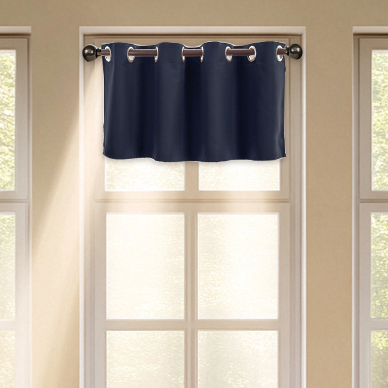 Short Curtains With Light Blocking Function, Navy