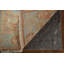 Tapis turquoise et orange Oushak