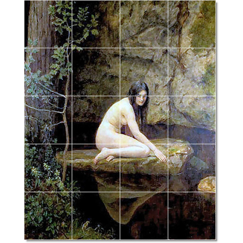 Carreau de céramique décorative 24 po x 30 po 6 po x 6 po, John Collier - nu W22246