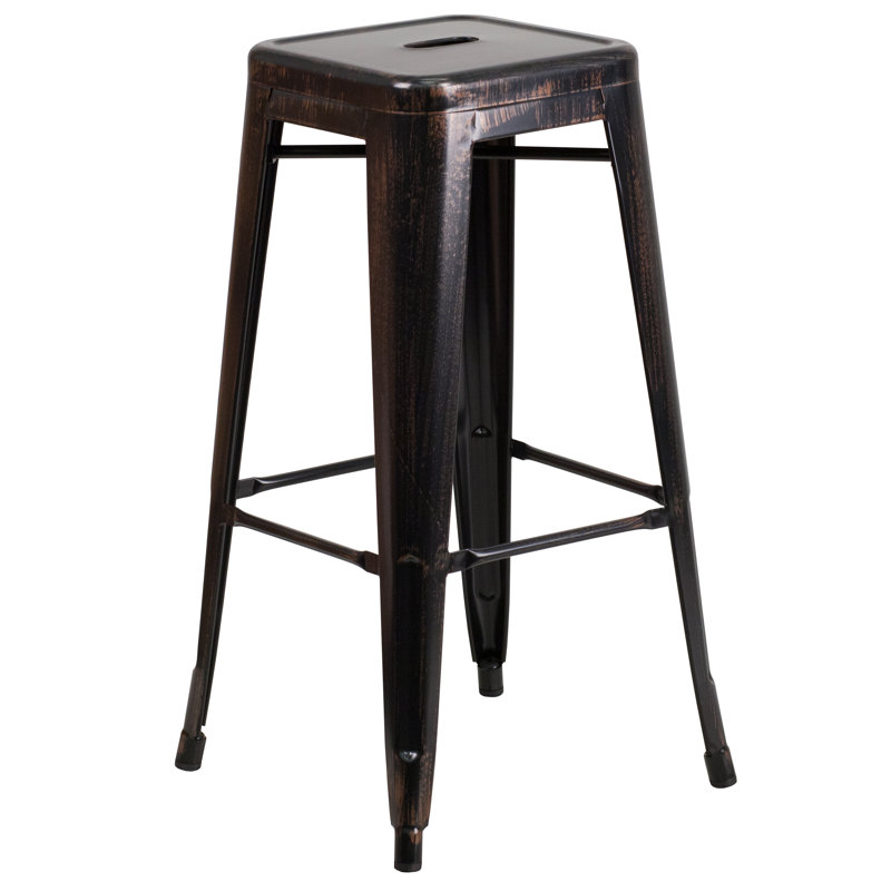 Tabouret Nieva, Noir, Tabouret de bar (siège d’une hauteur de 30 po), 1