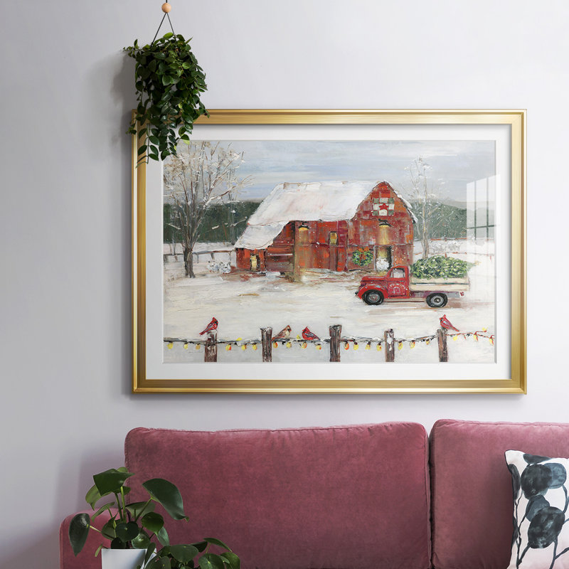 Christmas Farmyard, H 15 po x l 21 po x P 1,5 po, Or
