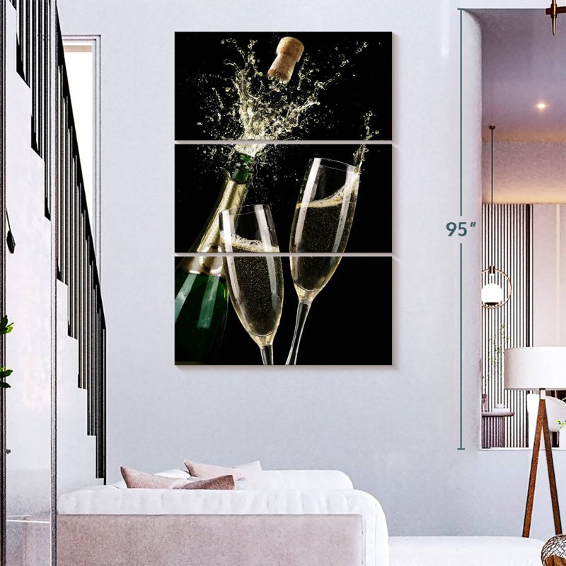 Yarlin Champagne Popping Celebration, 32" H x 20" W