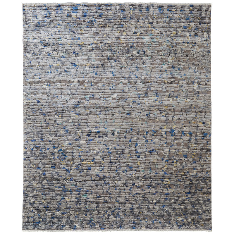 Tapis gris Tashaun, Rectangle 3'6" x 5'6"