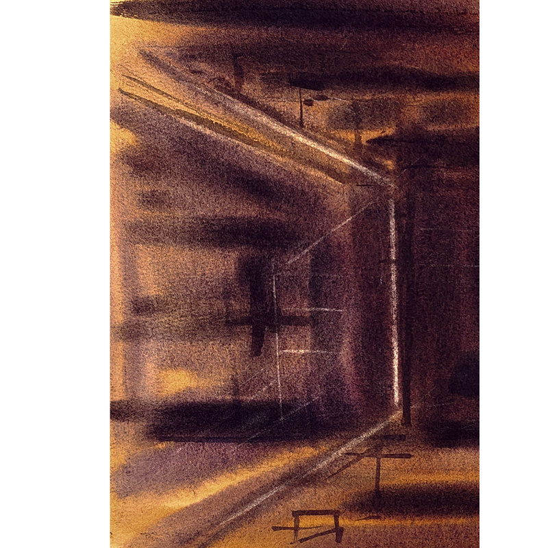 L'ambiance rétro | Aquarelle | Décoration murale