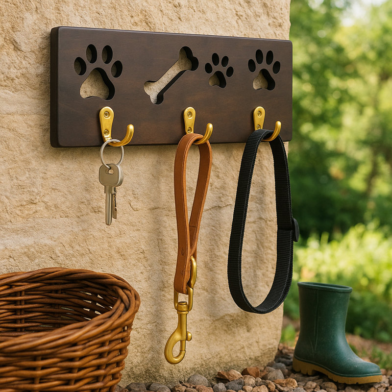 Wood Leash Holder | TailHook Leash Holder