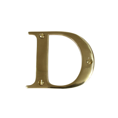 3'' H Brass House Letter