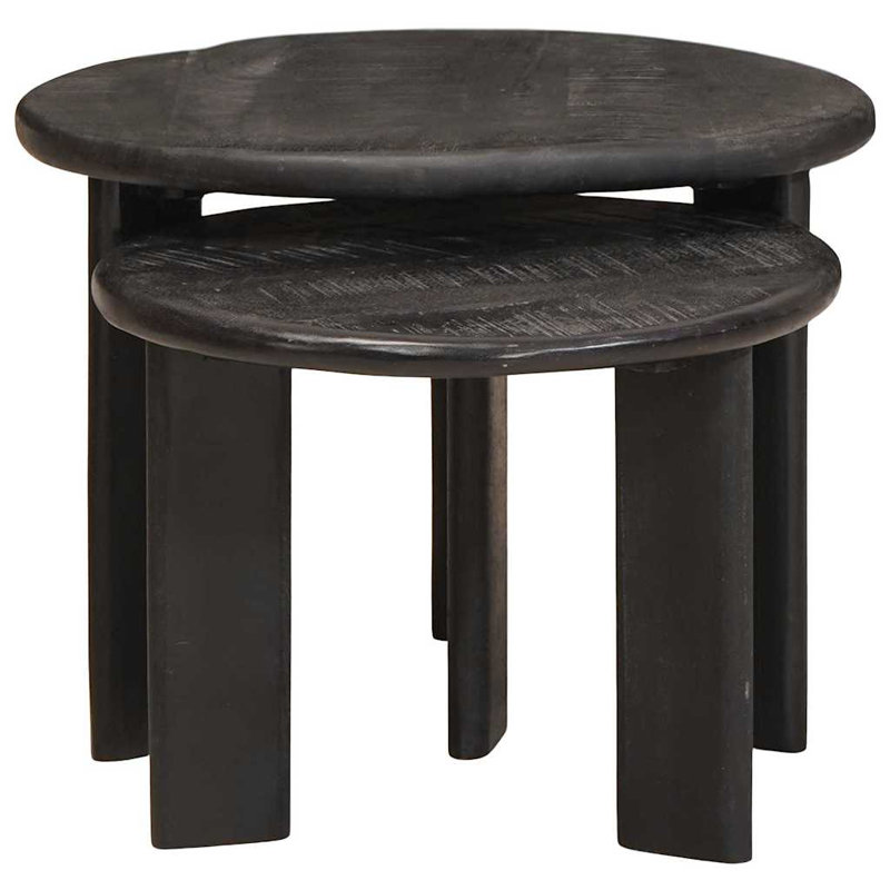 Tavarese Solid Wood Coffee Table, Black