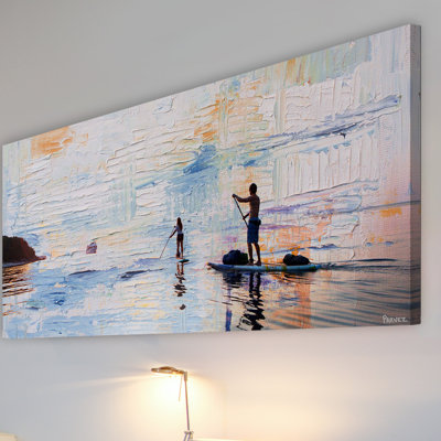 « crépuscule raquette » par parvez taj,, reproduction d’art sur toile tendue
