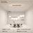 7 - Light Dimmable Bubble Glass Sputnik Modern Linear Chandelier