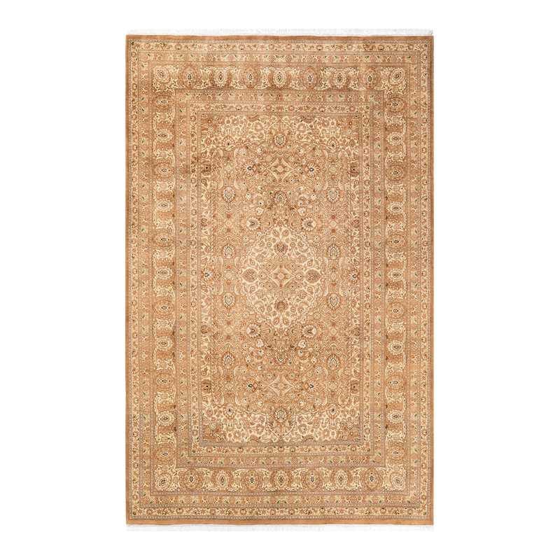 Tapis unique en laine noué à la main 6 pi 1 po x 9 pi 7 po nouvel âge Hayner