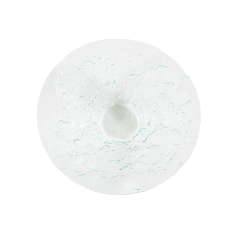 Bubble Glass Decorative Bowl, 3" H x 19" W x 19" D