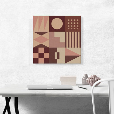 " Mid-Century Modern Geometric Composition "