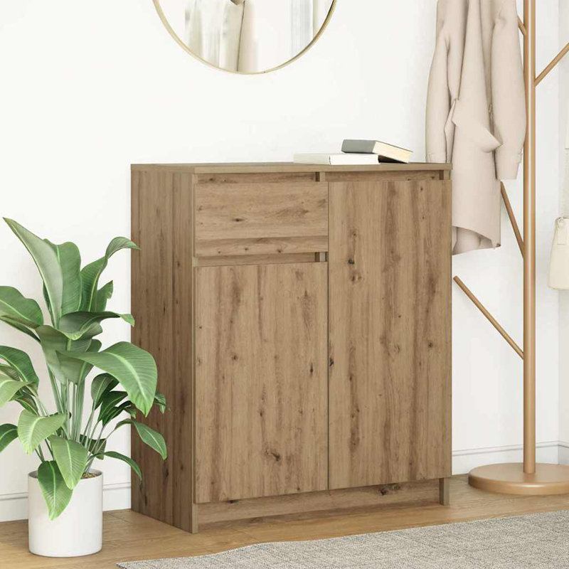 Sideboard With Drawer 71X35x84 Cm Engineered Wood, Artisan Oak