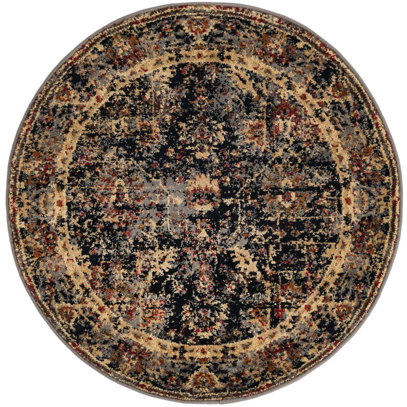 Alameda Abstract Indoor Rug, Round 5'3"