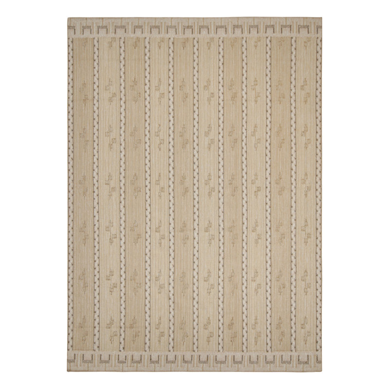 Scandinavian Wool Geometric Area Rug, Rectangle 5' x 8'