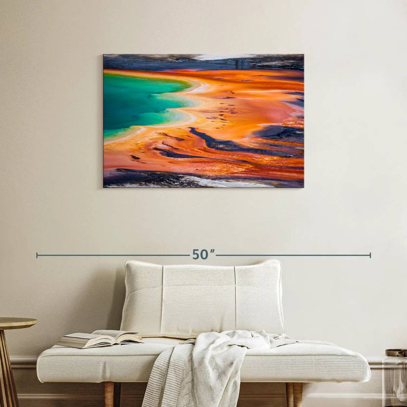Alvord Grand Prismatic Spring Yellowstone Wyoming, H 24 po x l 36 po