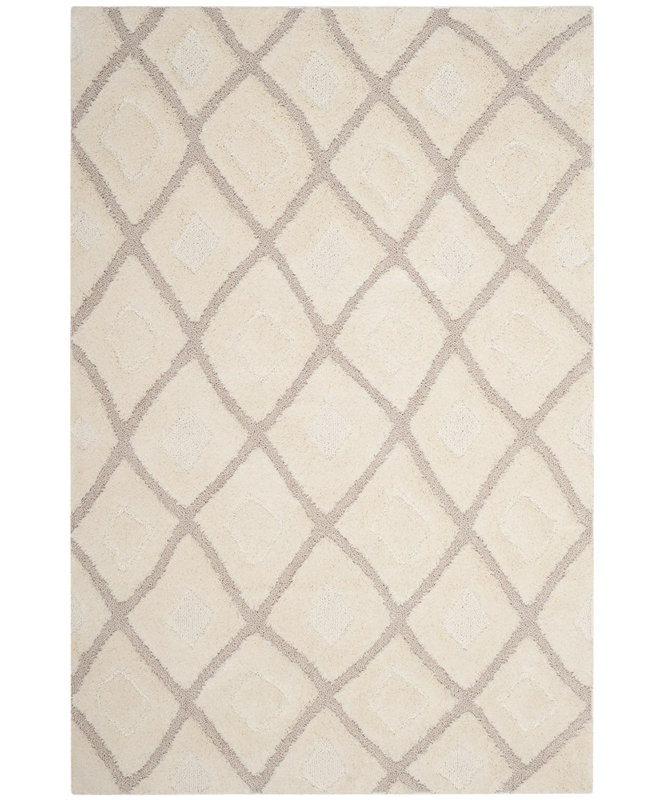 Napfle Olympia Shag Performance Geometric Rug, Rectangle 3' x 5'
