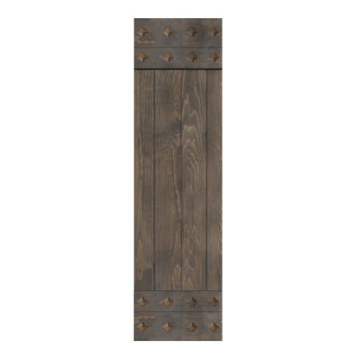 84'' Solid Wood Paneled Matte without Installation Hardware Kit Barn Door