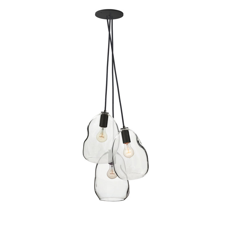 Bubble 3 - Light Chandelier, Black, 108" H x 14" W x 14" D