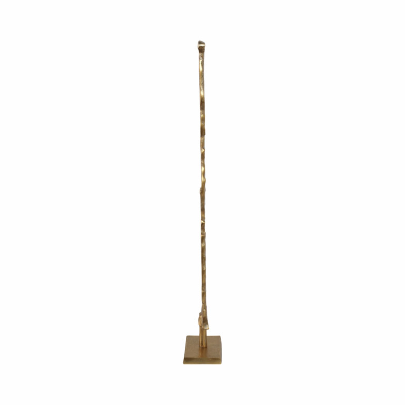 Sagebrook Home 28" Hobart Small Gold Statuary, 28" H x 6" W x 3" D, Gold