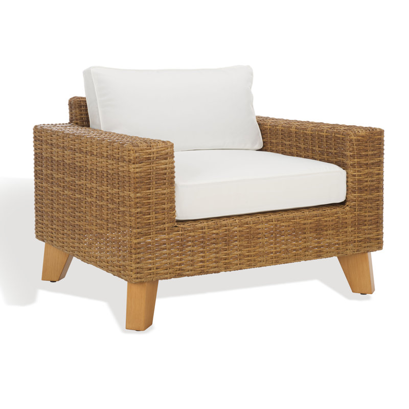 Margarita Wicker Patio Chair, Natural