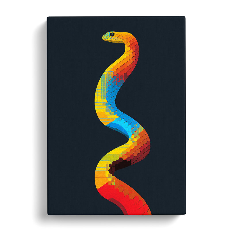 Python Minimalism - Print, 76cm H x 50cm W x 3cm D