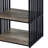Industrial Nightstand In Antique Oak And Black For Bedroom Use Modern With Details
