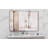 60×40" Oversized Rectangle Bathroom Mirror With Walnut Aluminum Frame, Wall Mounted Vanity Mirror With Removable Tray, Vertical & Horizontal Hanging For Bathroom Living Room Bedroom-1280351265