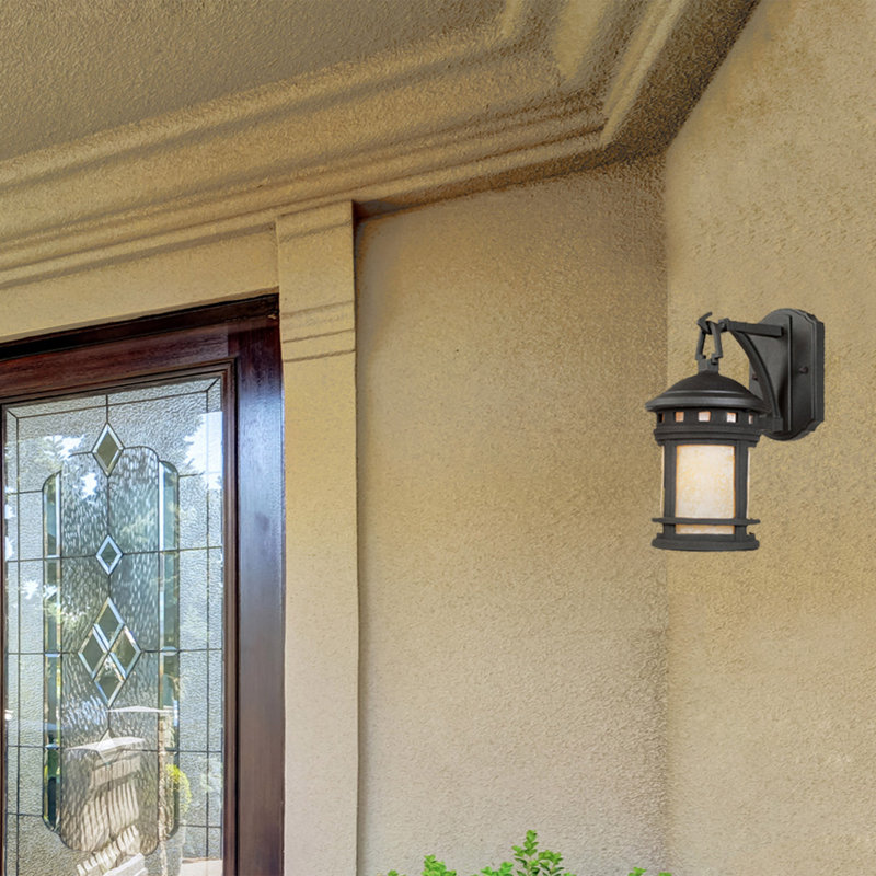 Lisette 1 - Bulb Outdoor Wall Lantern, Oil Rubbed Bronze, 11.25" H x 5.5" W, Seedy
