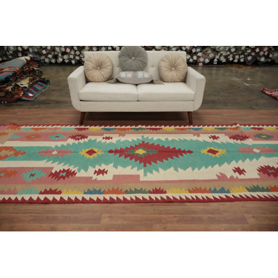 Tapis turc géométrique Kilim 5 x 15