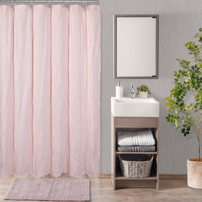 Kimlyn Wrinkle Water Repellent Shower Curtain