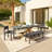 Rectangular Dining Table Gray