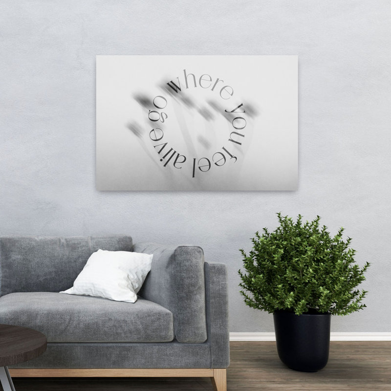 «Where You Feel Alive», impression d'art abstrait abstrait et rêveur, 32" H x 48" W