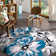 Rooshi Moroccan Blue/Gray/Ivory Area Rug