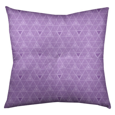 Coussin de sol classique à motif de triangles dessinés à la main