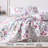 Kasentex Quilt Set - Lightweight Breadspread Coverlet Sets - All Season Bedding - Soft Light Summer Comforter, White Floral-110783975