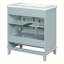 Meuble-lavabo moderne multifonctionnel avec lavabo et tiroir-105353018