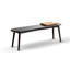 Banc en bois massif noir-1892460973