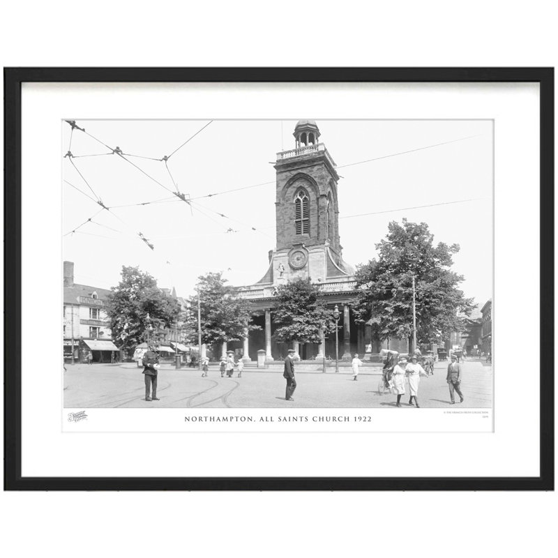 Northampton, All Saints Church 1922 - Single Picture Frame Print, 45cm H x 60cm W x 2.3cm D