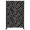 Kozyard Metal Privacy Screen 74.2"H x 47.3"W Decorative Outdoor Divider with Stand Panels Freestanding Screen Set for Patio Balcony Garden Outdoor&Indoor(Black/Dotted Line)