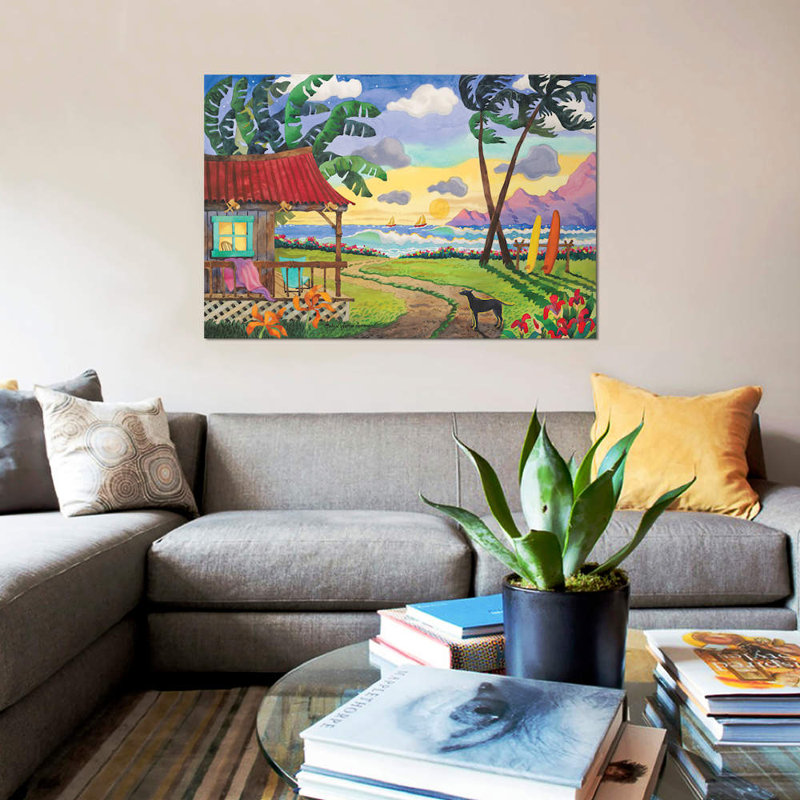 Sunset In Paradise by Robin Wethe Altman - Painting on Canvas, 66.04 cm H x 45.72 cm W x 1.91 cm D, Wrapped Canvas