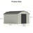 10 ft. W x 12 ft. D Metal Storage Shed