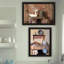 «Trendy Decor 4U», ensemble de 2 reproductions d'art mural encadré noir pour la maison-1644820699
