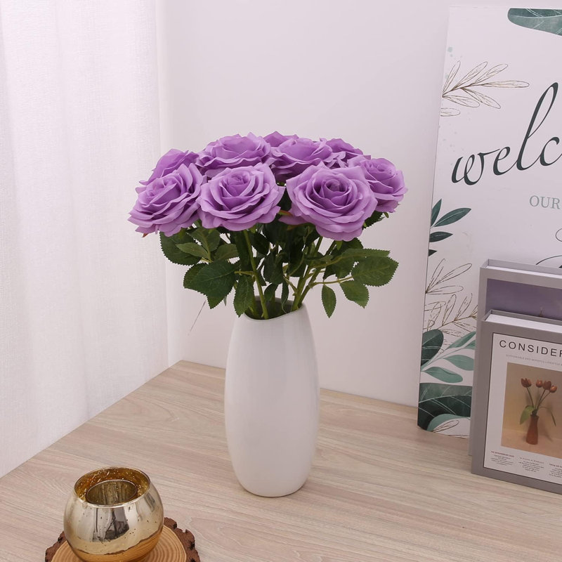 Bouquet de fleurs artificielles 10 pièces, Mauve