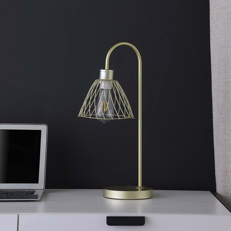 Lampe de table suspendue en métal 20,5 po
