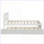 Lit plateforme simple en bois de pin massif avec lit gigogne - blanc, aucun sommier nécessaire pour les chambres d'amis-2134201712